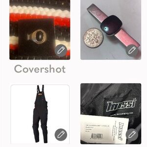 Sterling Black Inlay Ring 9.5+925💵Clip 2”+MOSSI racing bib overalls XL NWT